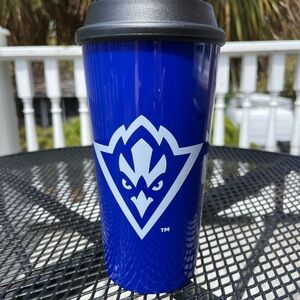 UNCW SEAHAWKS BLUE TRAVEL MUG  w/Trademarked Logo
